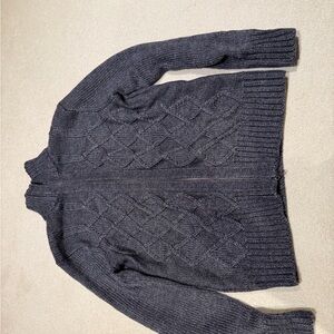 Like new Banana Republic Men's Charcoal Zip-Up Sweater